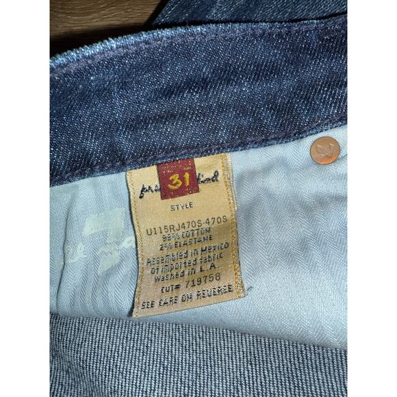 7 For All Mankind DOJO Flare Leg Jeans Blue - size 31 - J - Picture 3 of 12